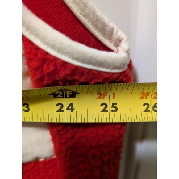 Rowdy Gentleman Vest Men's XXL Red Cream Fleece 1/4 Zip Hiking Outdoors Preppy - Picture 10 of 11